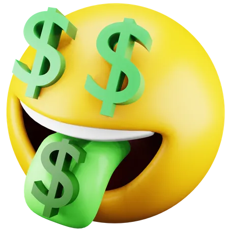 Emoji dollar  3D Icon