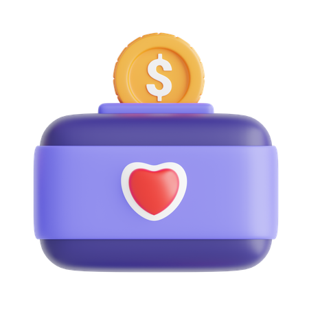 Donation  3D Icon