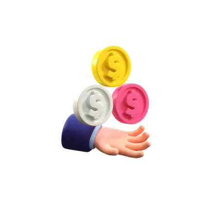 Donation  3D Illustration
