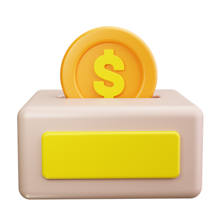 Donation Box  3D Icon