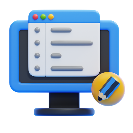 Editor de código  3D Icon