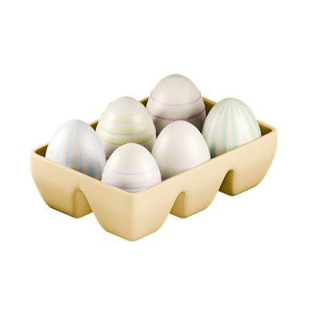 Egg Tray  3D Icon