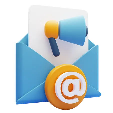 Publicité par e-mail  3D Icon