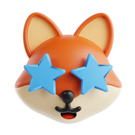 Emoji de rosto de raposa  3D Icon