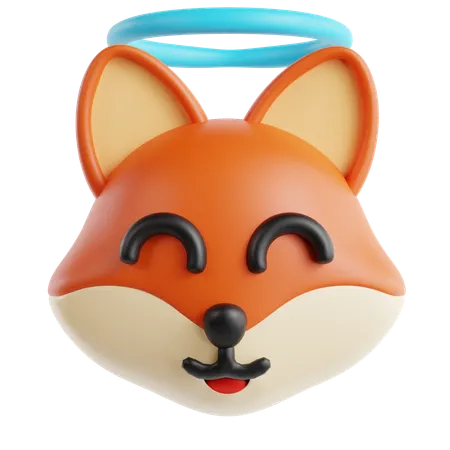 Emoji de raposa angular  3D Icon