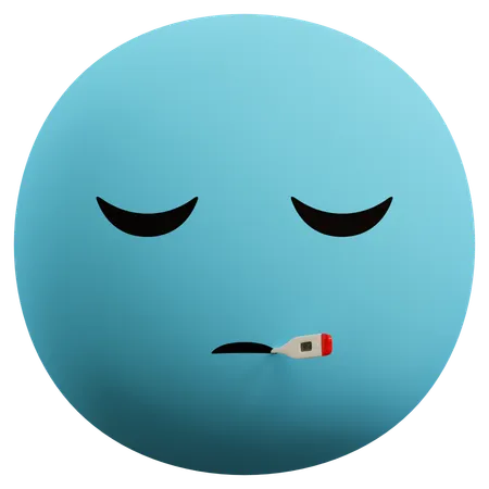 Émoticône malade 3D Icon