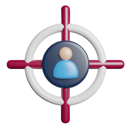 Employee target  3D Icon