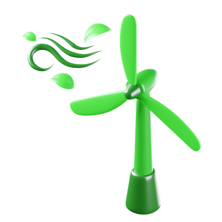 Energia eólica  3D Icon