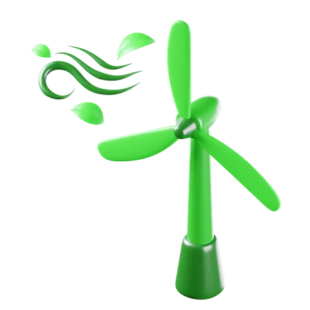 Energia eólica  3D Icon