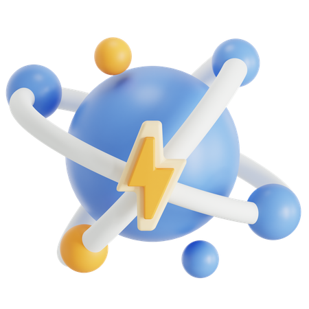 Poder nuclear  3D Icon