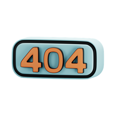 Erro 404  3D Icon
