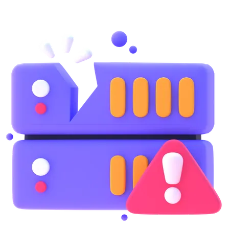 Erro de servidor  3D Icon