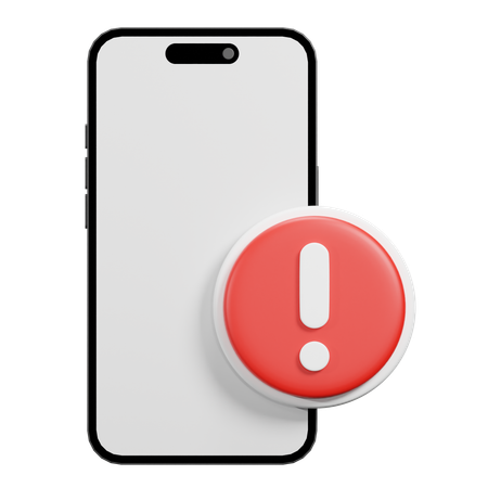 Error Phone  3D Icon
