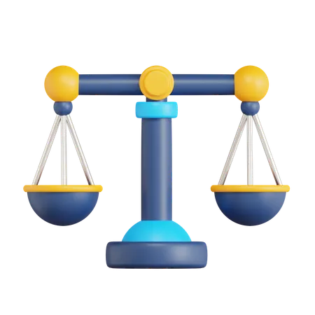 Escala de justicia  3D Icon