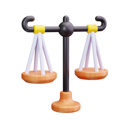 Escala de justicia  3D Icon