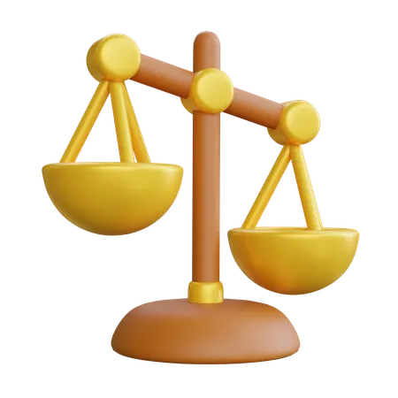 Escala de justicia  3D Icon