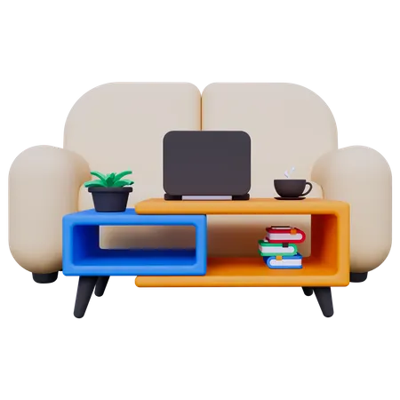 Estudiar en casa  3D Icon