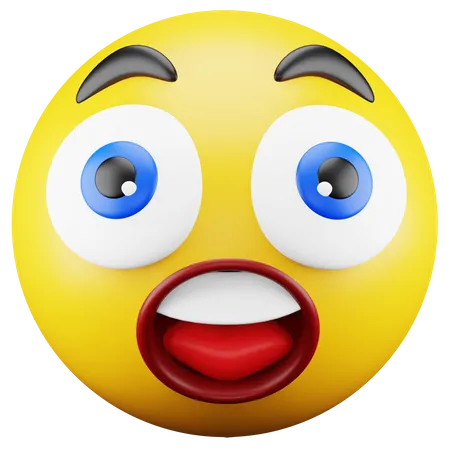 Emoji étonné  3D Icon