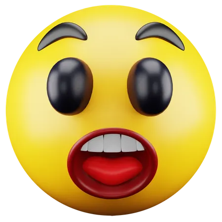 Emoji étonné  3D Icon