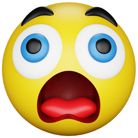 Emoji étonné  3D Icon