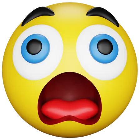 Emoji étonné  3D Icon