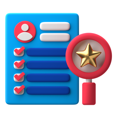 Évaluation des compétences  3D Icon