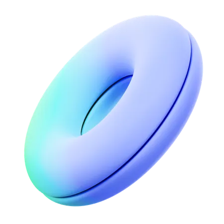 Fatia de donut abstrata  3D Icon
