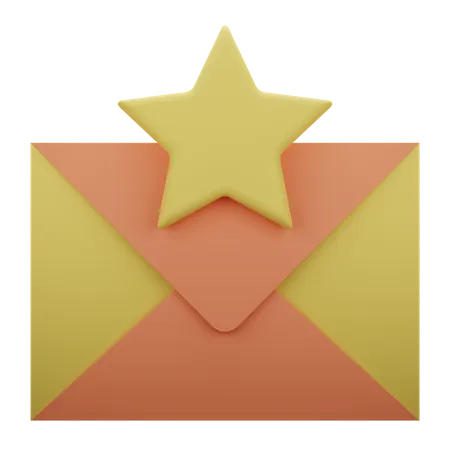Favorite Message  3D Illustration