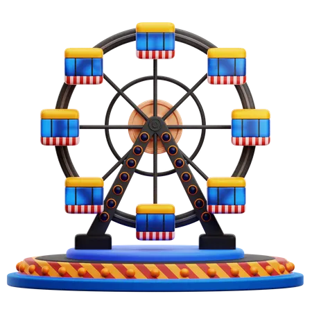 Ferris Wheel  3D Icon