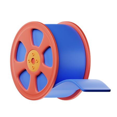 Film Reel  3D Icon