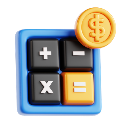 Financial Calculation  3D Icon