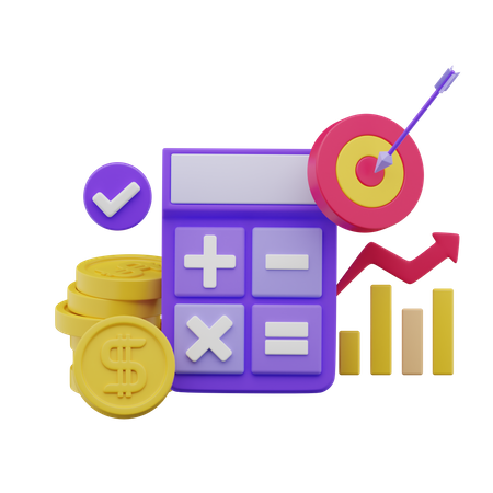 Financial Goal  3D Illustration