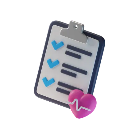 Fitness Report  3D Icon