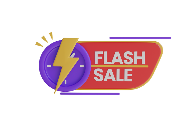Flash Sale  3D Icon