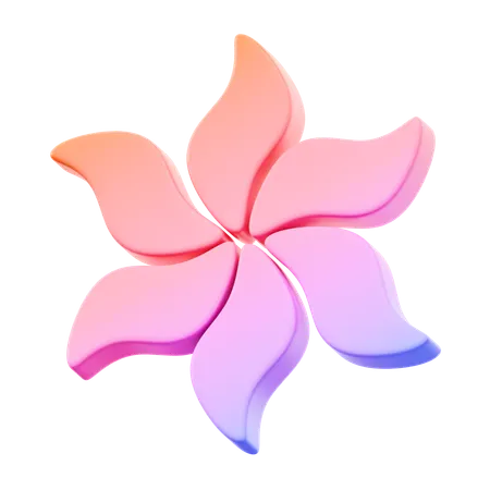 Fleur épanouie  3D Icon