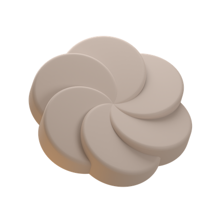 Forme abstraite de fleur  3D Icon