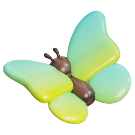Flying Butterfly  3D Icon