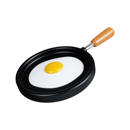 Fried Egg  3D Icon