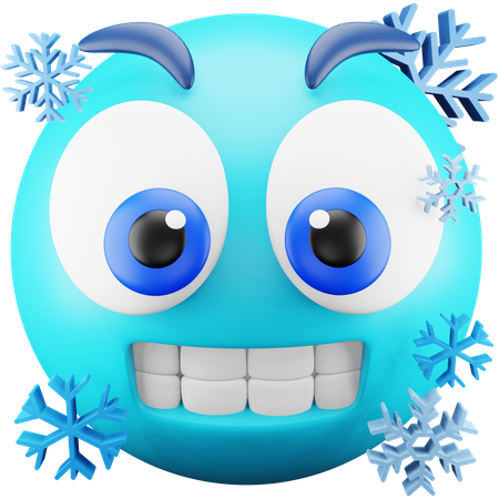 Emoji froid  3D Icon
