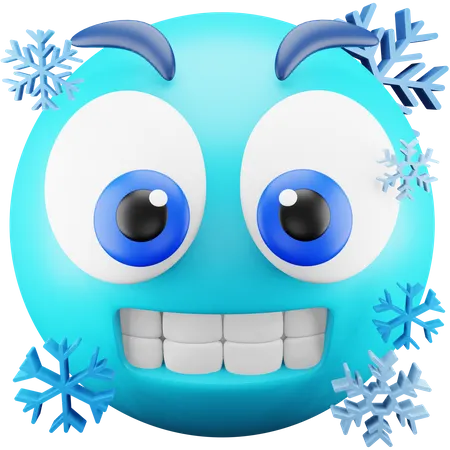 Emoji froid  3D Icon