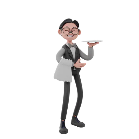 Funcionário  3D Illustration