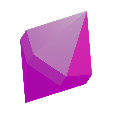 Geometria básica do diamante  3D Icon
