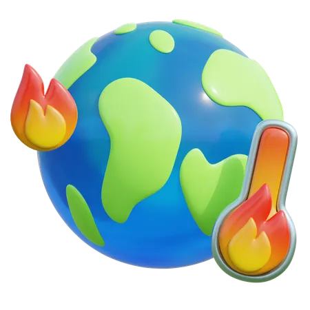 Global Warming  3D Icon