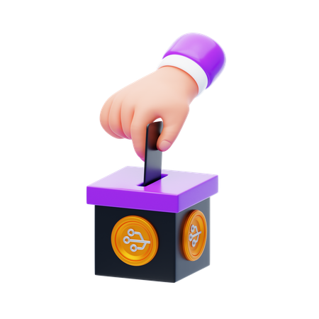Governance Tokens  3D Icon