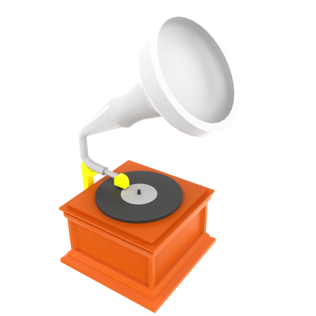 Gramophone  3D Icon
