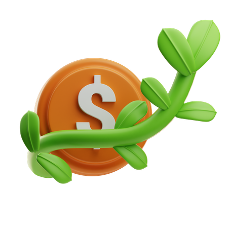녹색경제  3D Icon