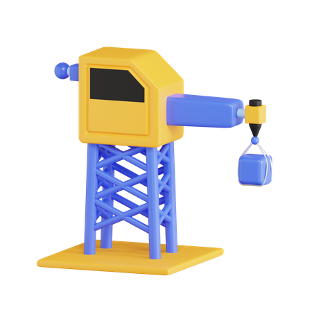 Grue de chantier  3D Icon