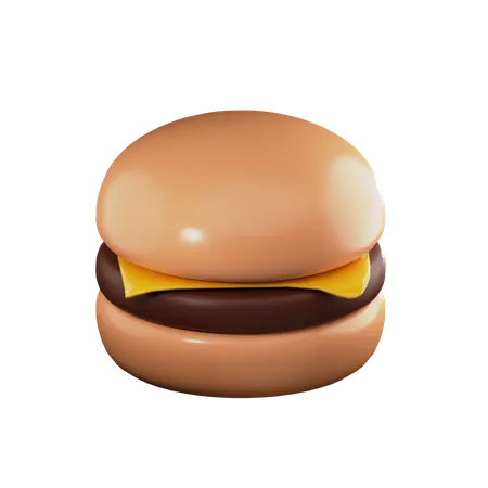 Hambúrguer  3D Illustration