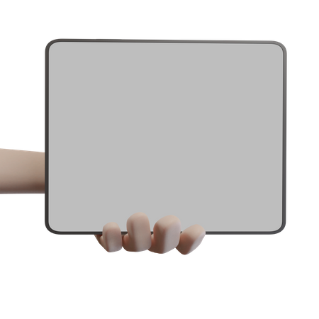 Hand hält iPad  3D Icon