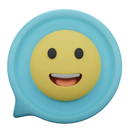 Happy Chat  3D Illustration